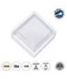 GLOBOSTAR® APEX 60772 Μοντέρνο Φωτιστικό Τοίχου - Απλίκα LED 10W 1050lm 120° AC 220-240V Αδιάβροχο IP65 Φυσικό Λευκό 4500K - Bridgelux SMD Chip - Λευκό Ματ - Μ17 x Π17 x Υ9cm - 3 Χρόνια Εγγύηση